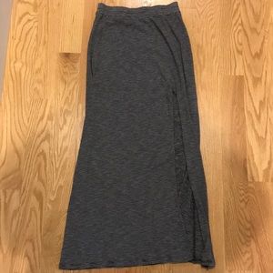 Thin white striped american eagle maxi skirt